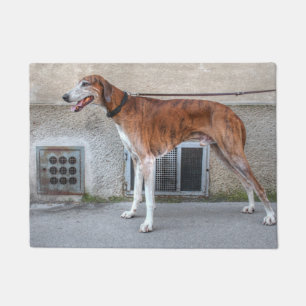 Elder Brindle Greyhound Doormat