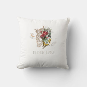 Elder Emo Funny Goth Older Gothic Cottagecore Gobl Cushion