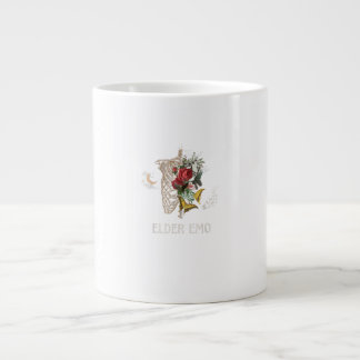 Elder Emo Funny Goth Older Gothic Cottagecore Gobl Large Coffee Mug