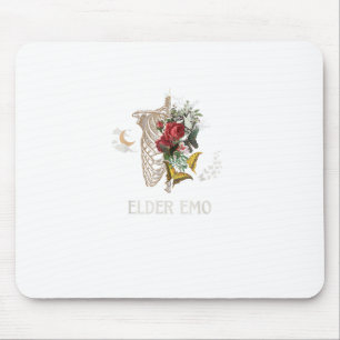 Elder Emo Funny Goth Older Gothic Cottagecore Gobl Mouse Pad