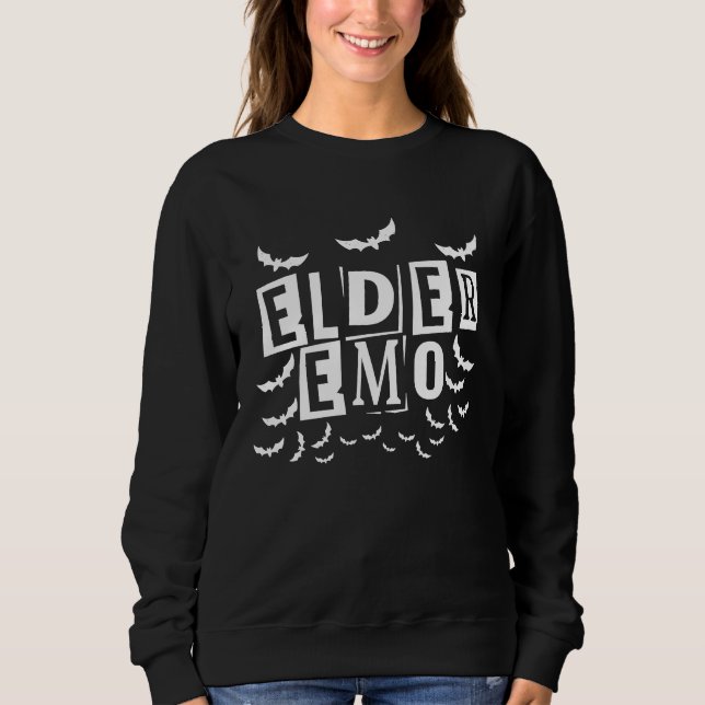 Elder Emo Goth Sweatshirt (Front)