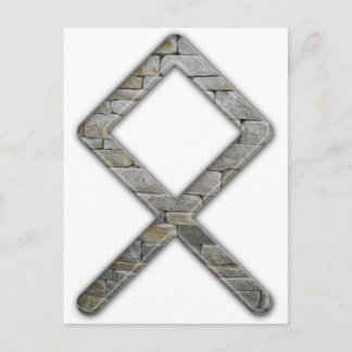 Elder Futhark Rune Odal Postcard