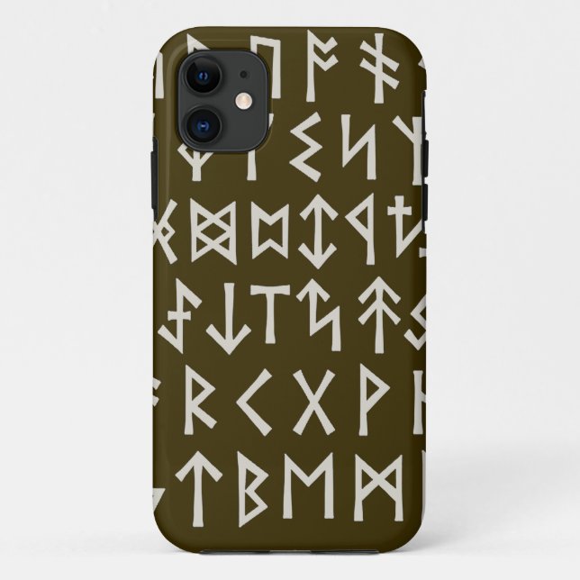Elder Futhark Runes Case-Mate iPhone Case (Back)