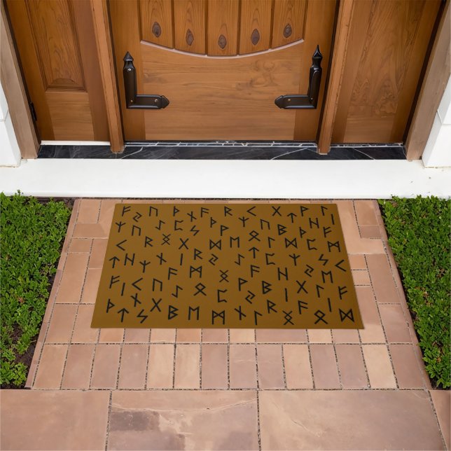 Elder futhark runes doormat (Outdoor)