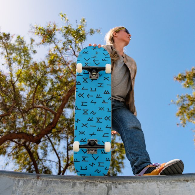 Elder futhark runes skateboard (Outdoor 1)