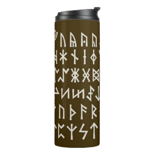 Elder Futhark Runes Thermal Tumbler