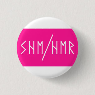 Elder Futhark She/Her pronouns  3 Cm Round Badge