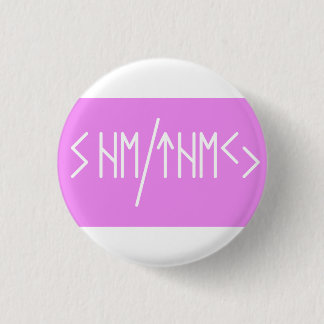Elder Futhark She/They pronouns  3 Cm Round Badge
