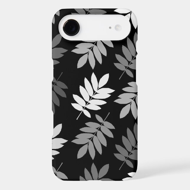 Elder Leaf Lg Pattern Black White Grey (Back)