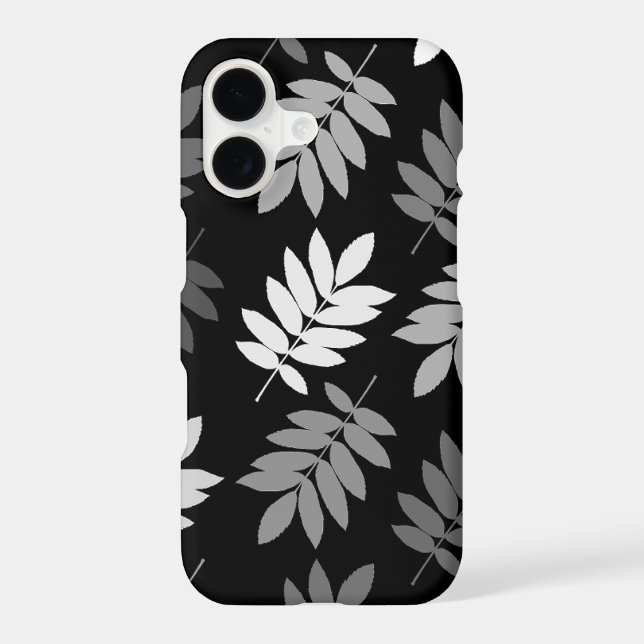 Elder Leaf Lg Pattern Black White Grey (Back)
