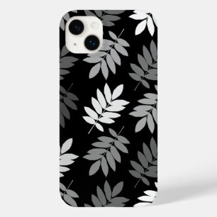 Elder Leaf Lg Pattern Black White Grey Case-Mate iPhone 14 Plus Case