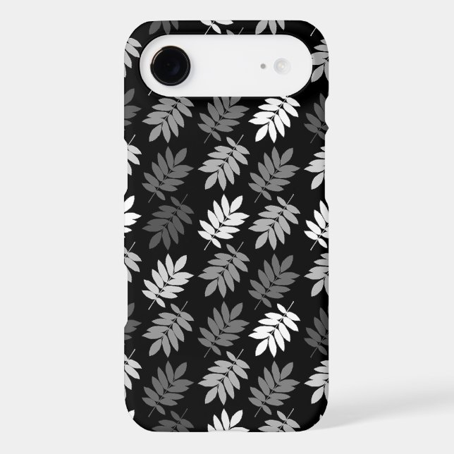 Elder Leaf Pattern Black White Grey (Back)