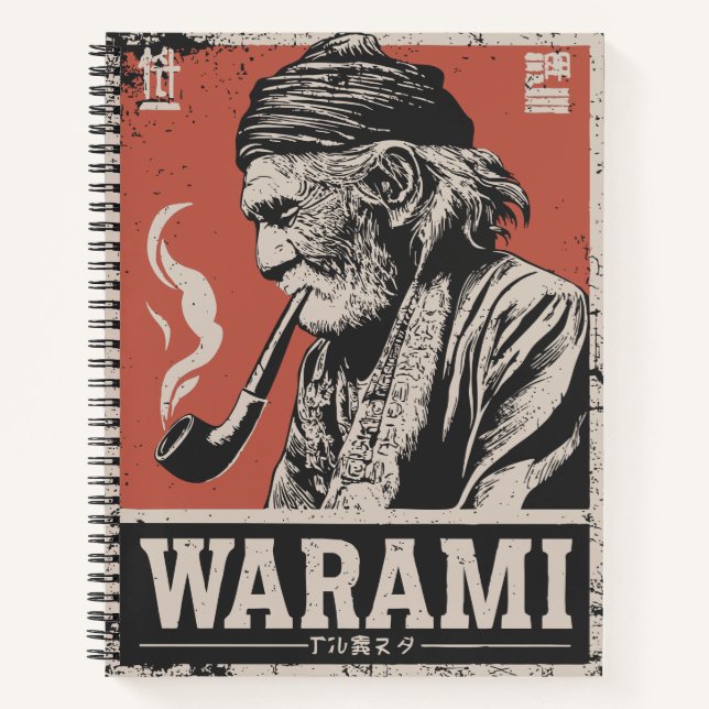 Elder Portrait with ‘Warami’ – Indigenous Greeting Notebook (Front)
