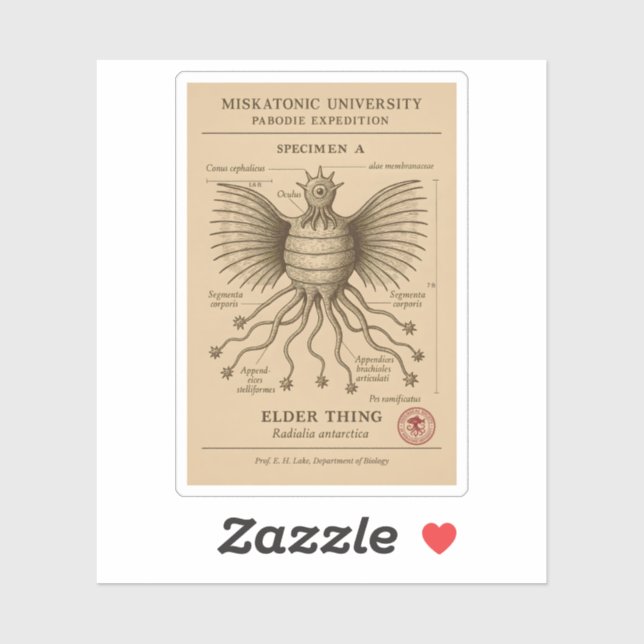 Elder Thing Specimen – Pabodie Expedition, Miskato (Sheet)