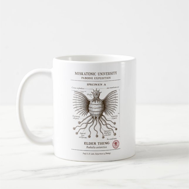 Elder Thing Specimen – Pabodie Expedition, Miskato Coffee Mug (Left)