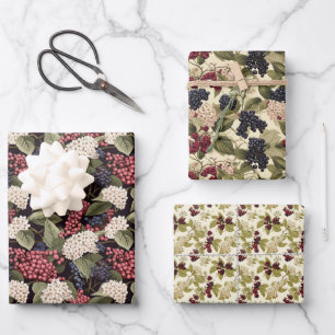 Elderberry Wrapping Paper Sheet