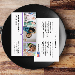 Elderly Care Card Template - Caregiver Business