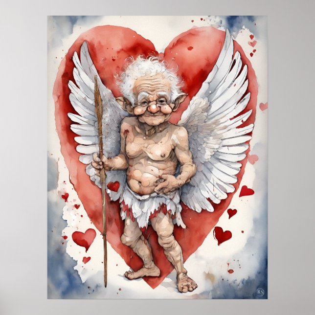 Elderly Cupid - Art Print (Front)