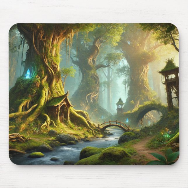 Eldertree Haven – The Hidden Realm Mouse Pad (Front)