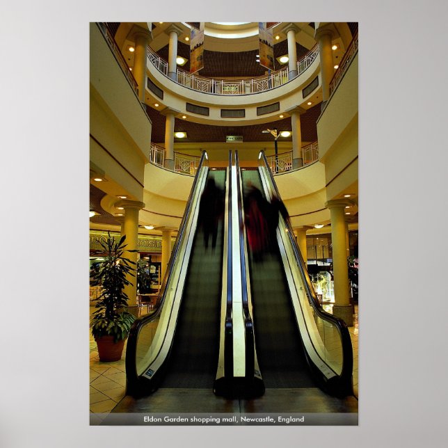 Eldon Garden shopping mall, Newcastle, England Poster (Front)