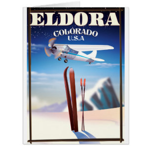 Eldora Colorado travel poster.