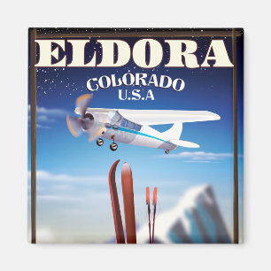 Eldora Colorado travel poster. Magnet