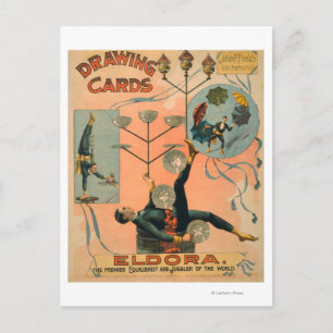 Eldora, Premier Equilibrist and Juggler of the Postcard