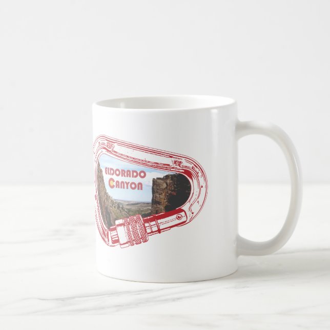 Eldorado Canyon Climbing Carabiner Coffee Mug (Right)