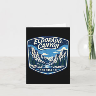 Eldorado canyon colorado hiking adventure outdoor card