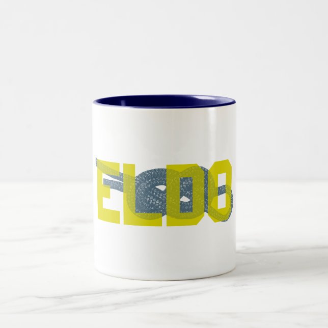 Eldorado Canyon Figure 8 Climbing Two-Tone Coffee Mug (Center)