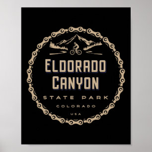 Eldorado Canyon State Park Colorado Mountain Bike Poster