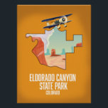 Eldorado Canyon State Park map Poster<br><div class="desc">Eldorado Canyon State Park map in a beautiful detailed style.</div>