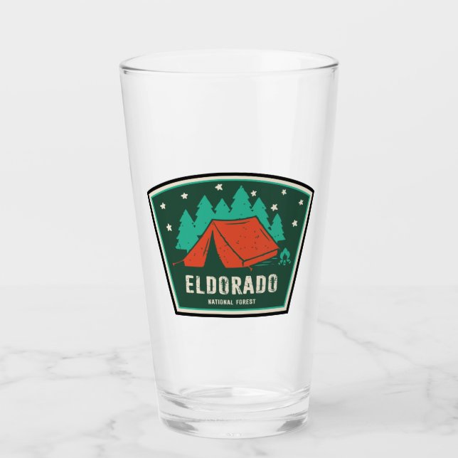 Eldorado National Forest Camping Glass (Front)