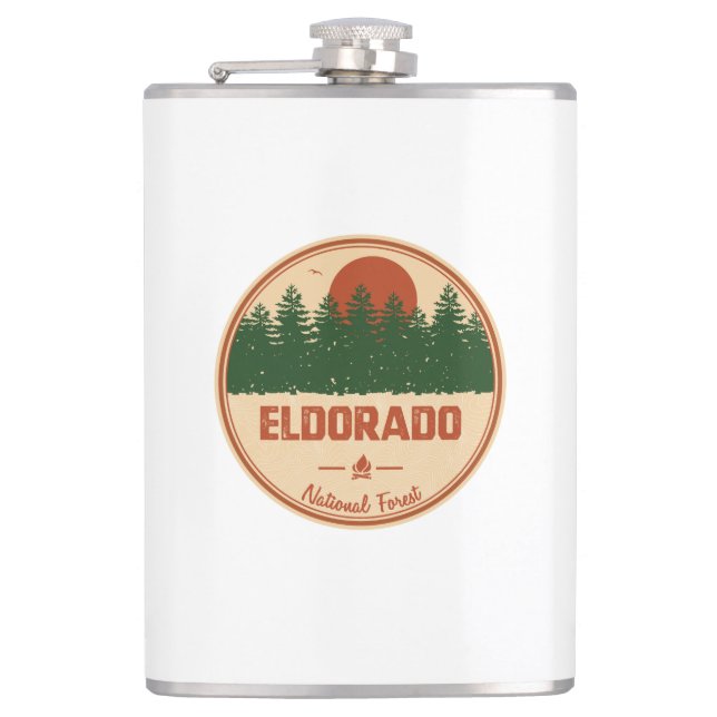 Eldorado National Forest Hip Flask (Front)