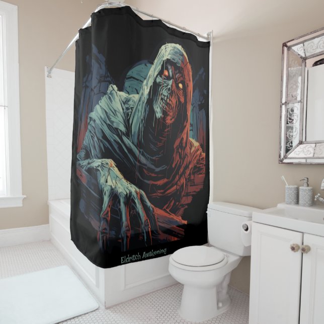 Eldritch Awakening Shower Curtain (In Situ)