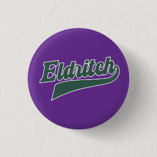 Eldritch League Script – Vintage Lovecraftian 3 Cm Round Badge