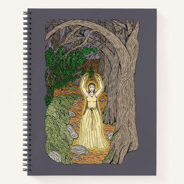 Eldritch Mistress (Fairy Lady in Woods) Notebook (Front)