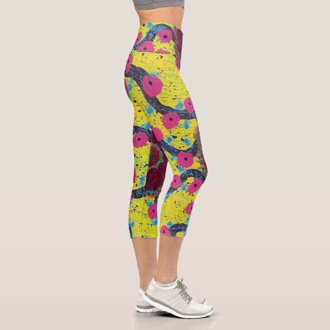 Eldritch Vigil Poster Capri Leggings (Right)
