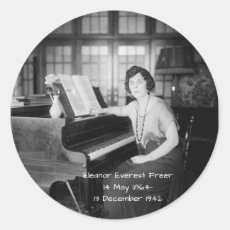 Eleanor Everest Freer Classic Round Sticker