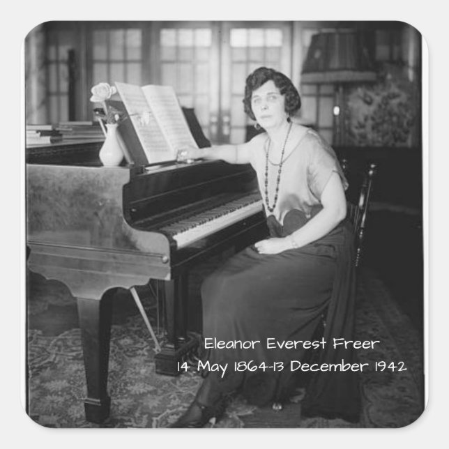 Eleanor Everest Freer Square Sticker (Front)