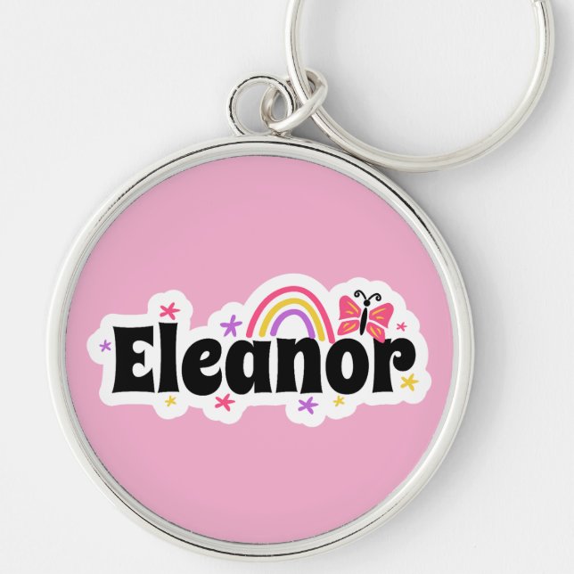 Eleanor name cute design key ring (Front)