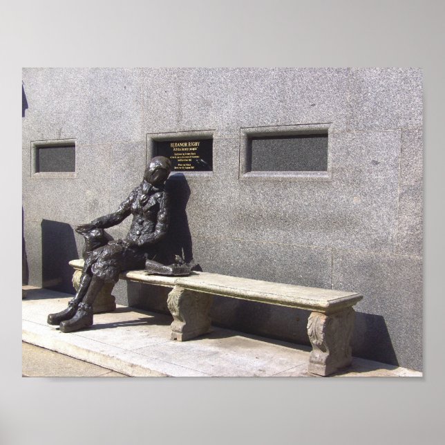 Eleanor Rigby Statue, Liverpool, UK. Poster (Front)