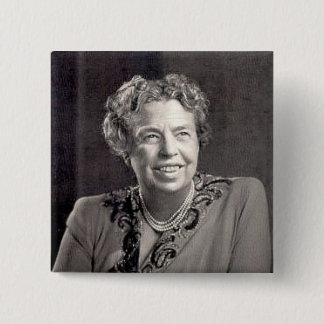 eleanor_roosevelt 15 cm square badge
