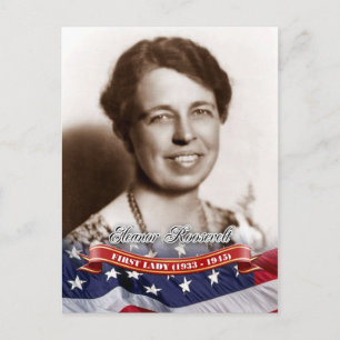 Eleanor Roosevelt, First Lady of the U.S Postcard