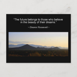 Eleanor Roosevelt Inspiration Quote Postcard