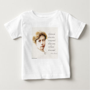 Eleanor Roosevelt Painting & "Great Minds" Quote  Baby T-Shirt