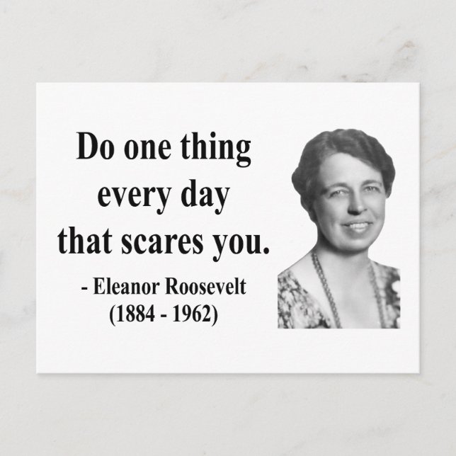 Eleanor Roosevelt Quote 2b Postcard (Front)