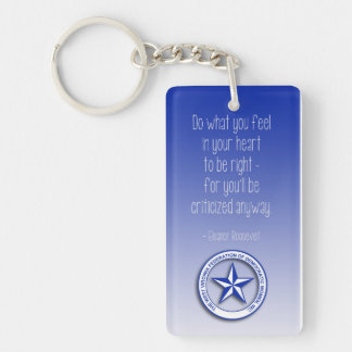 Eleanor Roosevelt Quote Key Ring