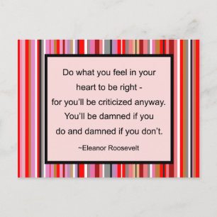 Eleanor Roosevelt Quote Postcard