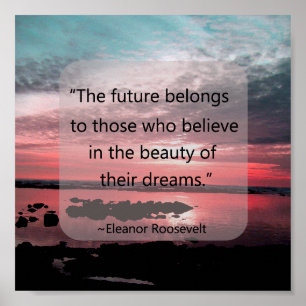 Eleanor Roosevelt Quote Poster